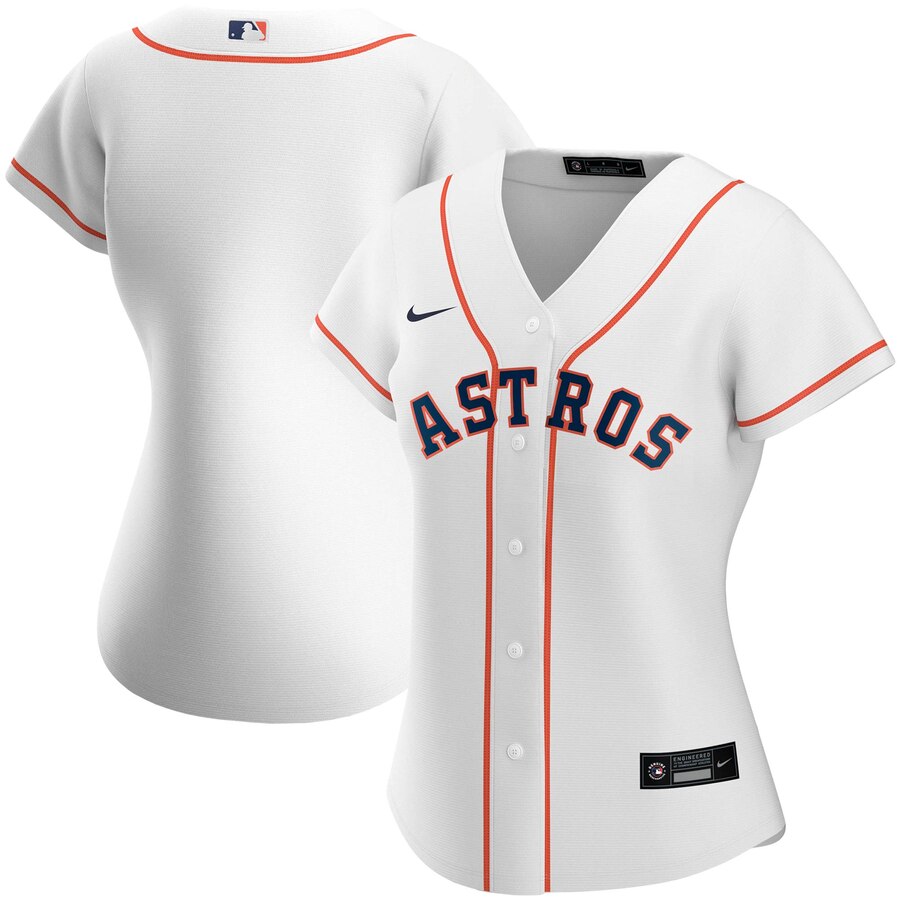 Personalized Houston Astros Women’s Home 2020 MLB Team Jersey White