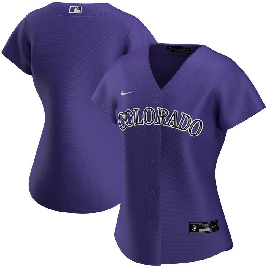 Personalized Colorado Rockies Women’s Alternate 2020 MLB Team Jersey Purple