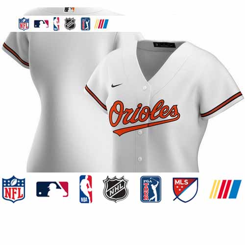 Personalized Baltimore Orioles Women’s Home 2020 MLB Team Jersey White