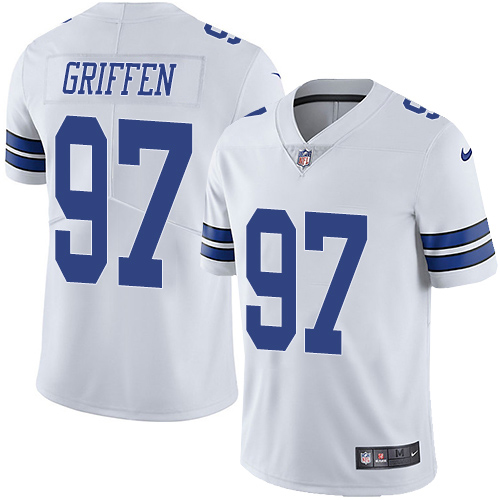 Personalized Cowboys #97 Everson Griffen White Men’s Stitched NFL Untouchable Limited Jersey