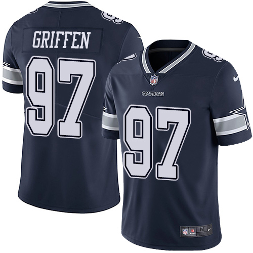 Personalized Cowboys #97 Everson Griffen Navy Blue Team Color Men’s Stitched NFL Untouchable Limited Jersey