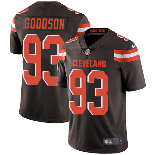 Personalized Browns #93 B.J. Goodson Brown Team Color Men’s Stitched NFL Untouchable Limited Jersey