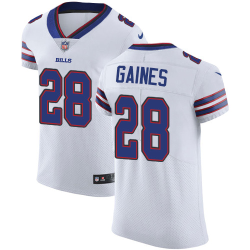 Personalized Bills #28 E.J. Gaines White Men’s Stitched NFL New Elite Jersey