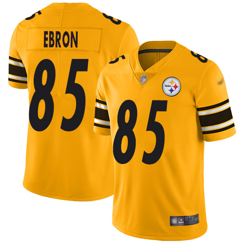 Personalized Steelers #85 Eric Ebron Gold Men’s Stitched NFL Limited Inverted Legend Jersey