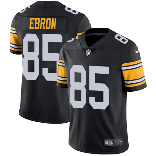 Personalized Steelers #85 Eric Ebron Black Alternate Men’s Stitched NFL Untouchable Limited Jersey