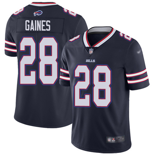 Personalized Bills #28 E.J. Gaines Navy Men’s Stitched NFL Limited Inverted Legend Jersey