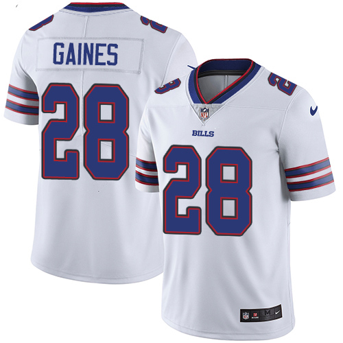 Personalized Bills #28 E.J. Gaines White Men’s Stitched NFL Untouchable Limited Jersey