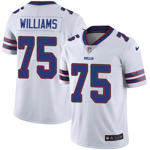 Personalized Bills #75 Daryl Williams White Men’s Stitched NFL Untouchable Limited Jersey