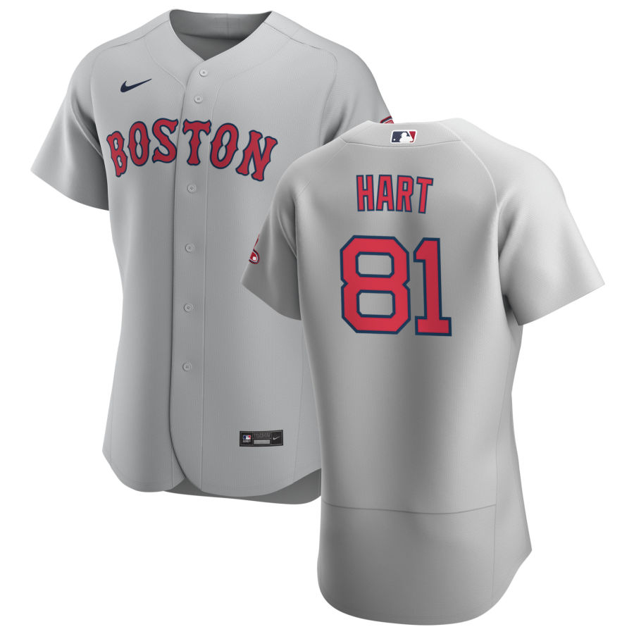 Personalized Boston Red Sox #81 Kyle Hart Men’s Gray Road 2020 Authentic Team MLB Jersey