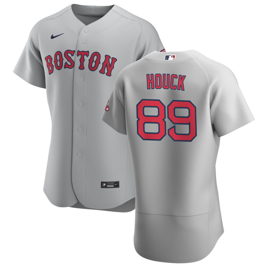 Personalized Boston Red Sox #89 Tanner Houck Men’s Gray Road 2020 Authentic Team MLB Jersey