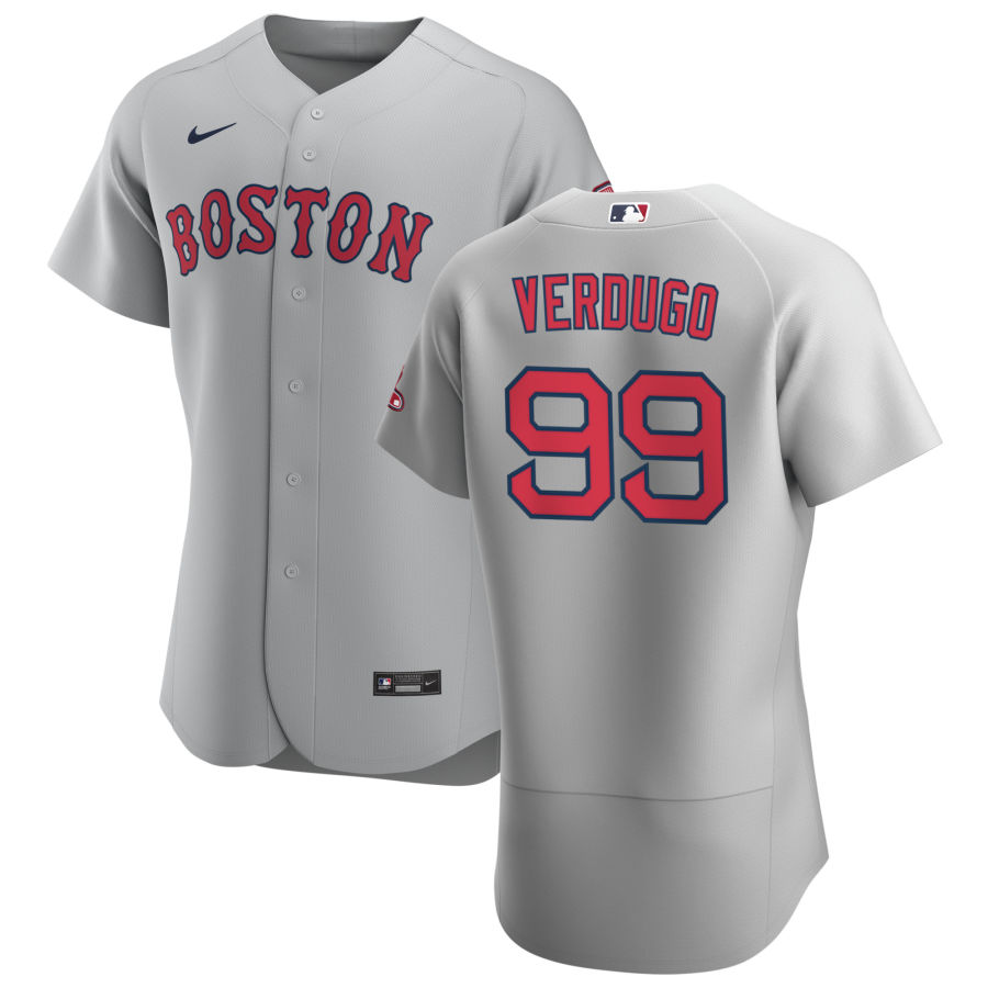 Personalized Boston Red Sox #99 Alex Verdugo Men’s Gray Road 2020 Authentic Team MLB Jersey