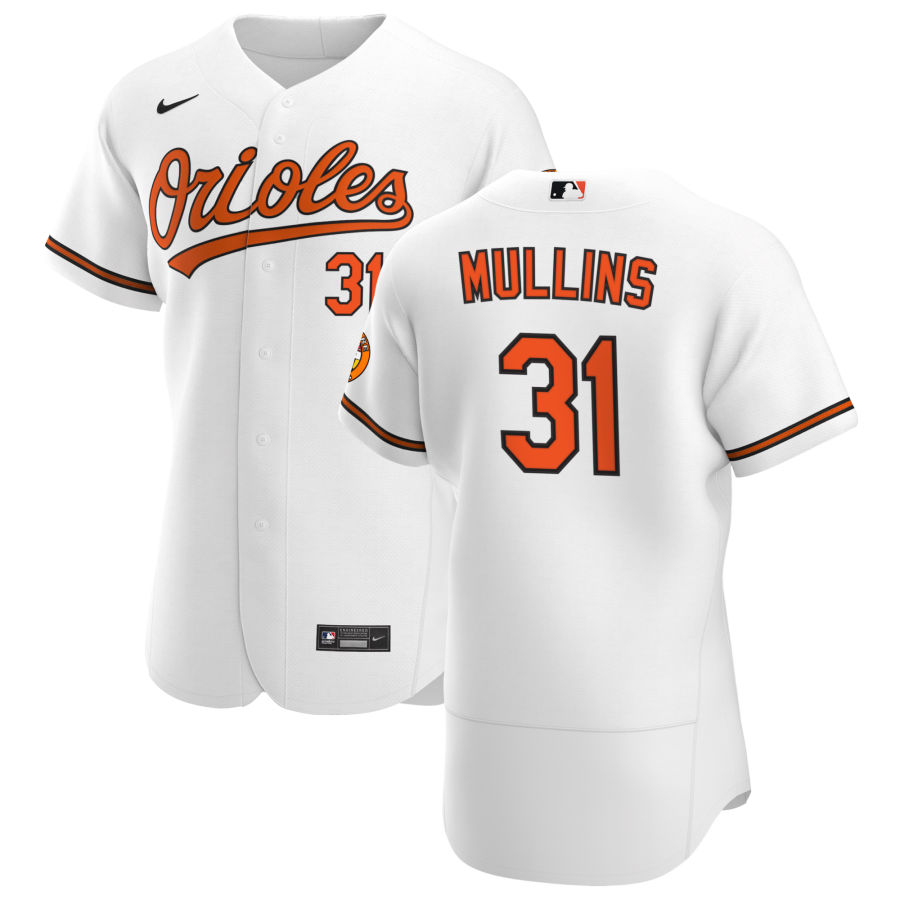 Personalized Baltimore Orioles #31 Cedric Mullins Men’s White Home 2020 Authentic Player MLB Jersey