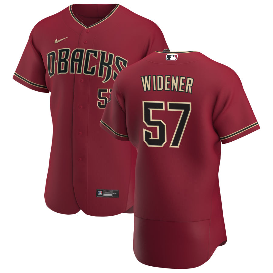 Personalized Arizona Diamondbacks #57 Taylor Widener Men’s Crimson Authentic Alternate Team MLB Jersey