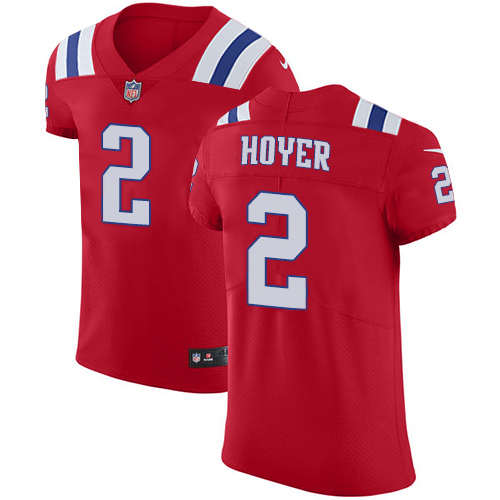 Personalized Patriots #2 Brian Hoyer Red Alternate Men’s Stitched NFL New Elite Jersey