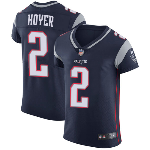 Personalized Patriots #2 Brian Hoyer Navy Blue Team Color Men’s Stitched NFL Untouchable Elite Jersey