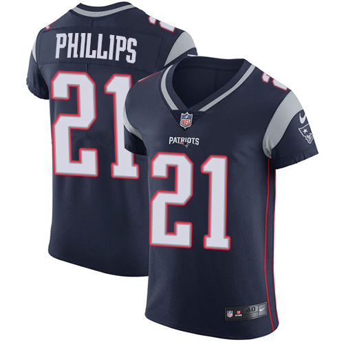 Personalized Patriots #21 Adrian Phillips Navy Blue Team Color Men’s Stitched NFL Untouchable Elite Jersey