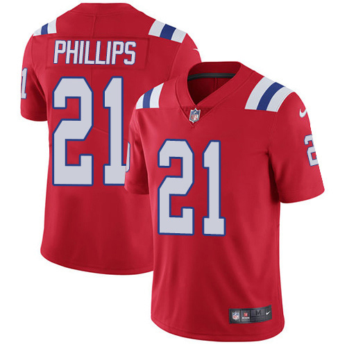 Personalized Patriots #21 Adrian Phillips Red Alternate Men’s Stitched NFL Untouchable Limited Jersey