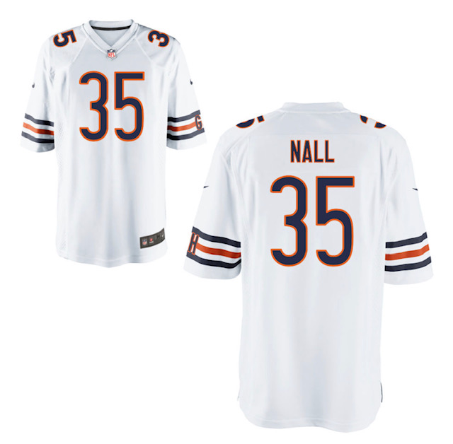 Personalized Bears #35 Ryan Nall White limited Jersey