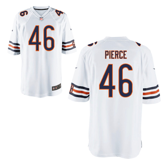 Personalized Bears #46 Artavis Pierce White limited Jersey