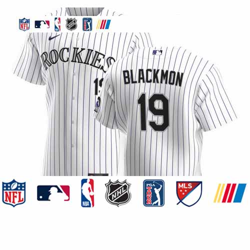 Personalized Colorado Rockies #19 Charlie Blackmon Men’s White Home 2020 Authentic Player MLB Jersey