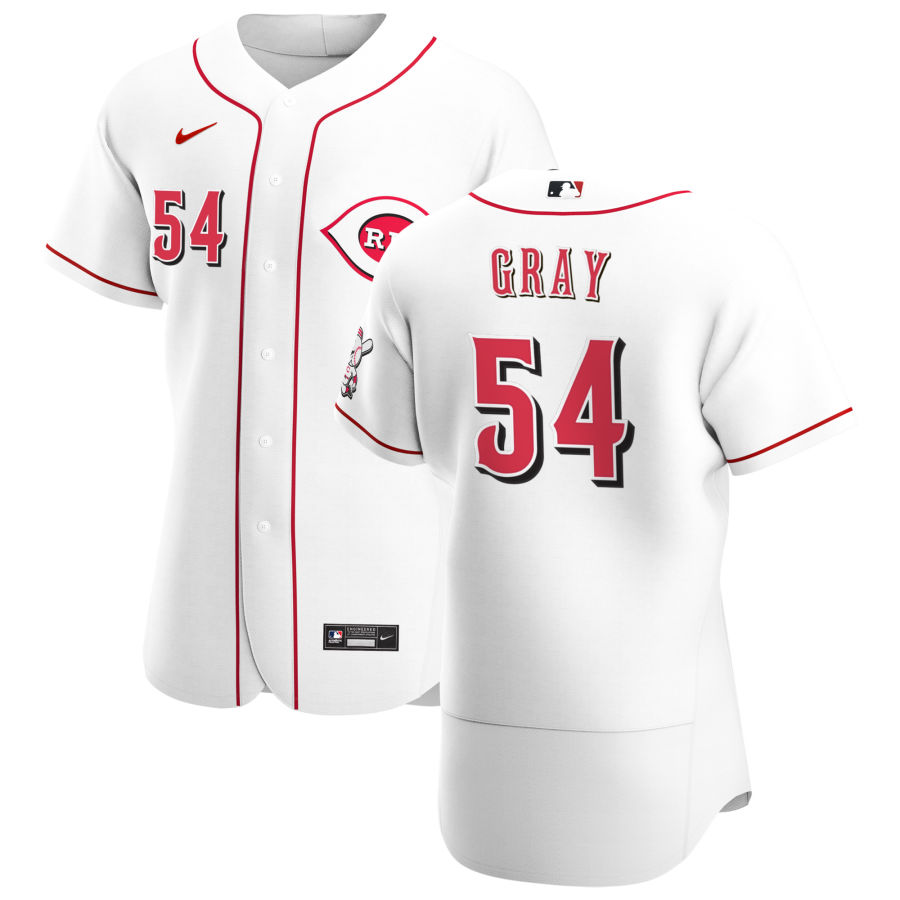 Personalized Cincinnati Reds #54 Sonny Gray Men’s White Home 2020 Authentic Player MLB Jersey