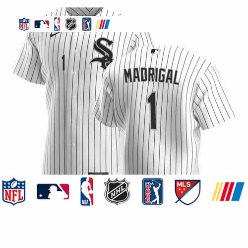 Personalized Chicago White Sox #1 Nick Madrigal Men’s White Home 2020 Authentic Player MLB Jersey