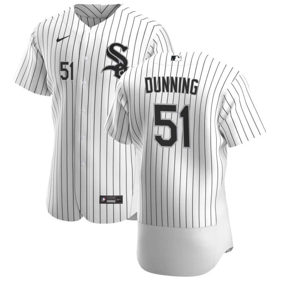 Personalized Chicago White Sox #51 Dane Dunning Men’s White Home 2020 Authentic Player MLB Jersey