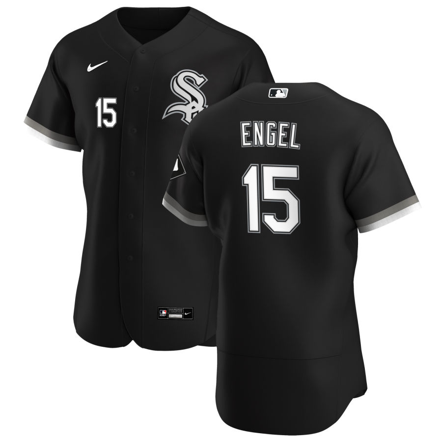 Personalized Chicago White Sox #15 Adam Engel Men’s Black Alternate 2020 Authentic Player MLB Jersey