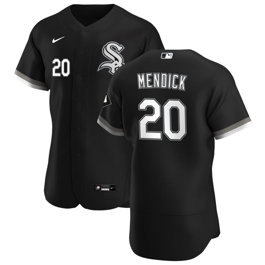 Personalized Chicago White Sox #20 Danny Mendick Men’s Black Alternate 2020 Authentic Player MLB Jersey