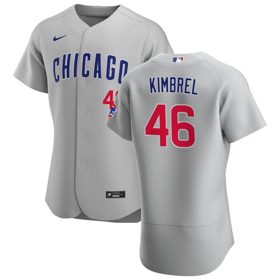 Personalized Chicago Cubs #46 Craig Kimbrel Men’s Gray Road 2020 Authentic Team Jersey