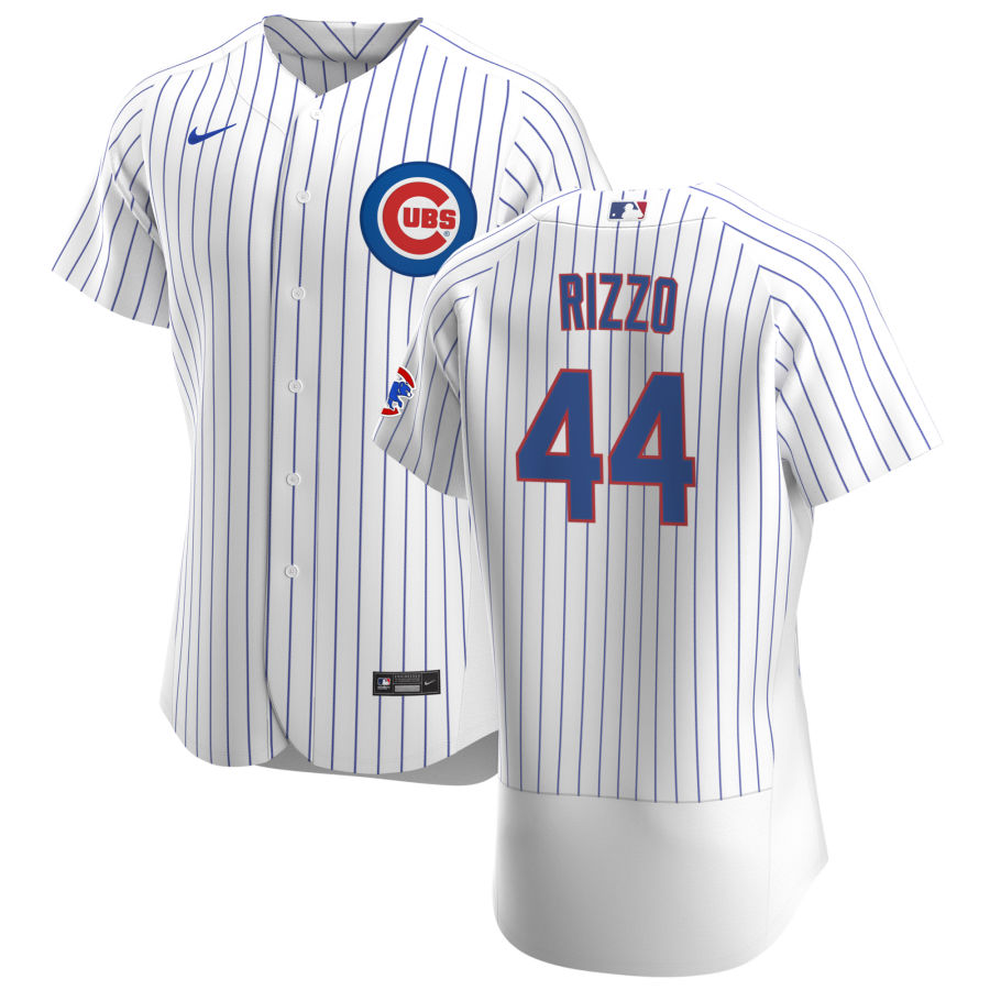 Personalized Chicago Cubs #44 Anthony Rizzo Men’s White Home 2020 Authentic Player Jersey