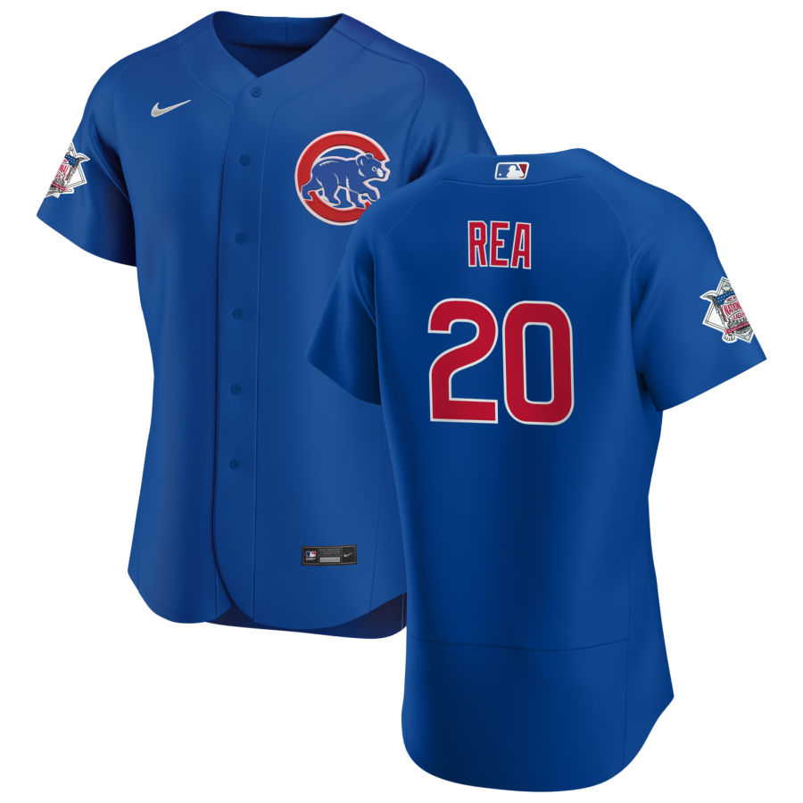 Personalized Chicago Cubs #20 Colin Rea Men’s Royal Alternate 2020 Authentic Player Jersey