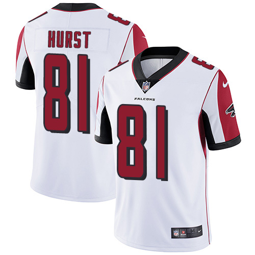 Personalized Falcons #81 Hayden Hurst White Men’s Stitched NFL Untouchable Limited Jersey