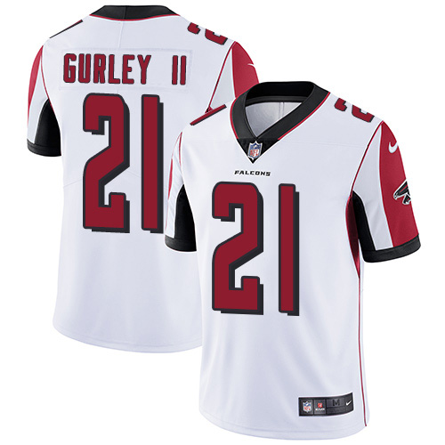 Personalized Falcons #21 Todd Gurley II White Men’s Stitched NFL Untouchable Limited Jersey