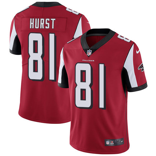 Personalized Falcons #81 Hayden Hurst Red Team Color Men’s Stitched NFL Untouchable Limited Jersey