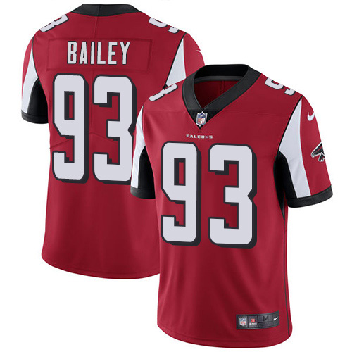 Personalized Falcons #93 Allen Bailey Red Team Color Men’s Stitched NFL Untouchable Limited Jersey