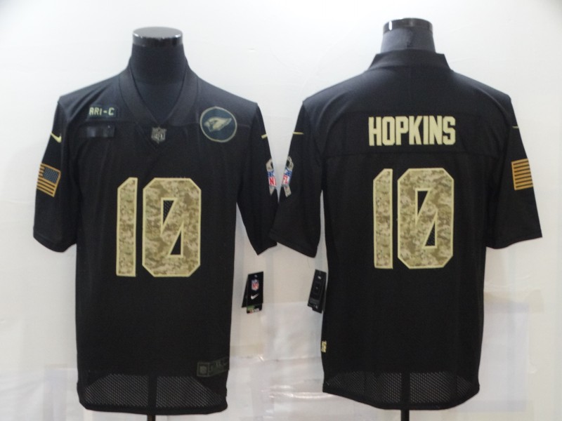 Personalized Cardinals 10 DeAndre Hopkins Black Camo 2020 Salute To Service Limited Jersey