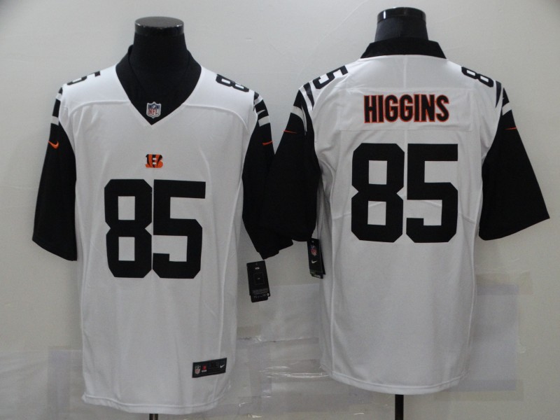 Personalized Bengals 85 Tee Higgins White Color Rush Limited Jersey