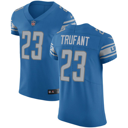 Personalized Lions #23 Desmond Trufant Blue Team Color Men’s Stitched NFL Untouchable Elite Jersey