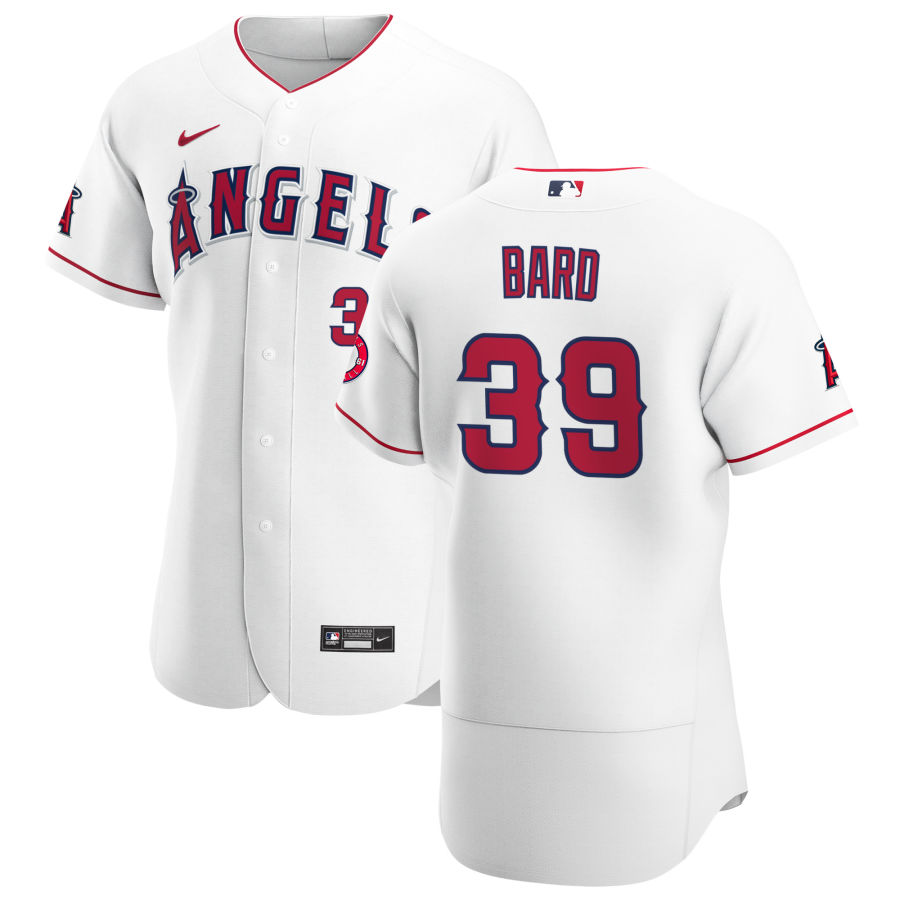 Personalized Los Angeles Angels #39 Luke Bard Men’s White Home 2020 Authentic Player MLB Jersey