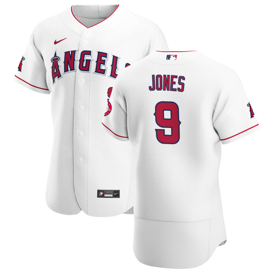 Personalized Los Angeles Angels #9 Jahmai Jones Men’s White Home 2020 Authentic Player MLB Jersey