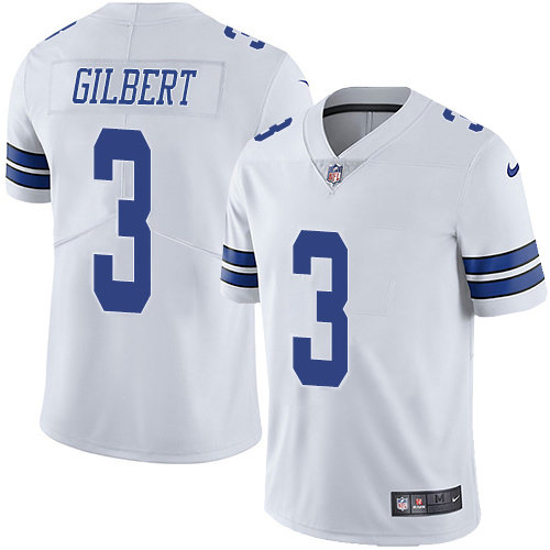 Personalized Cowboys #3 Garrett Gilbert White Men’s Stitched NFL Untouchable Limited Jersey