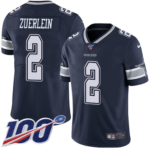 Personalized Cowboys #2 Greg Zuerlein Navy Blue Team Color Men’s Stitched NFL 100th Season Untouchable Limited Jersey