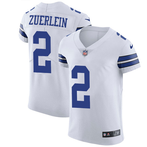 Personalized Cowboys #2 Greg Zuerlein White Men’s Stitched NFL New Elite Jersey