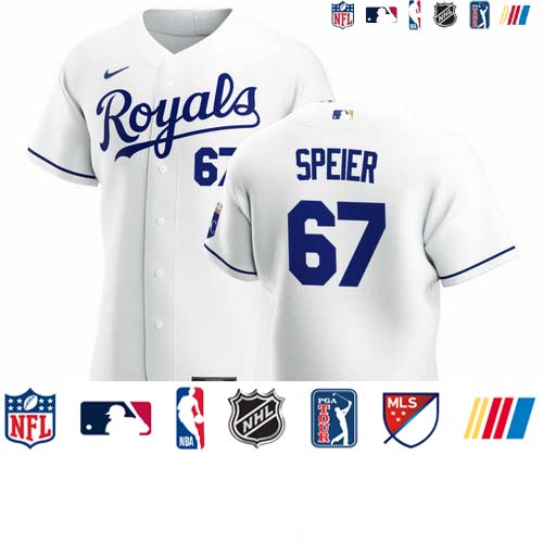 Personalized Kansas City Royals #67 Gabe Speier Men’s White Home 2020 Authentic Player MLB Jersey