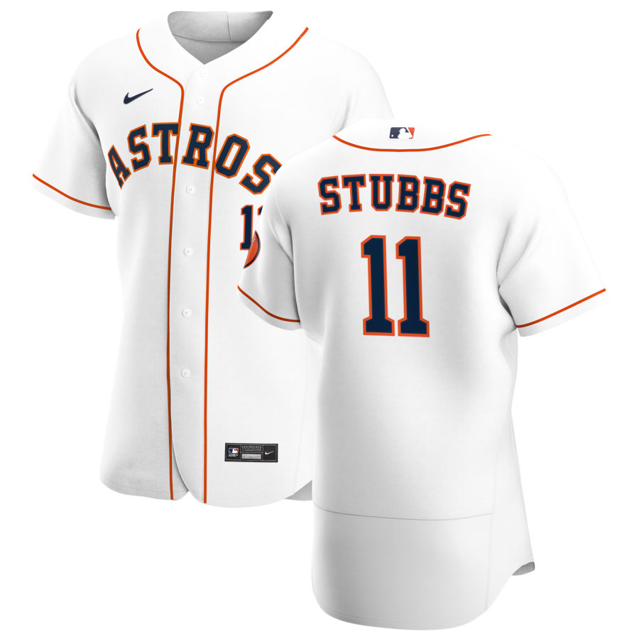 Personalized Houston Astros #11 Garrett Stubbs Men’s White Home 2020 Authentic Player MLB Jersey