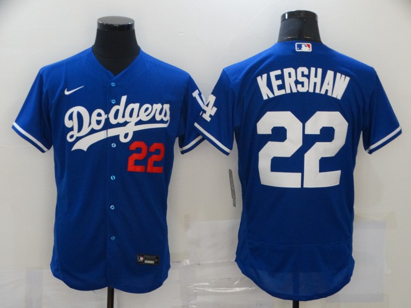 Personalized Dodgers 22 Clayton Kershaw Royal 2020 Flexbase Jersey