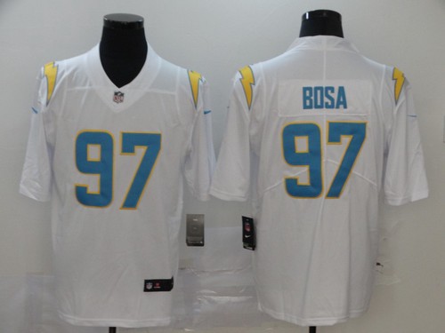 Personalized Men’s Los Angeles Chargers #97 Joey Bosa 2020 White limited Jersey