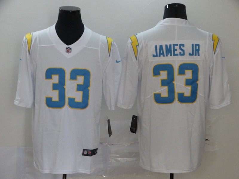 Personalized Chargers 33 Derwin James 2020 New Untouchable Limited White Jersey