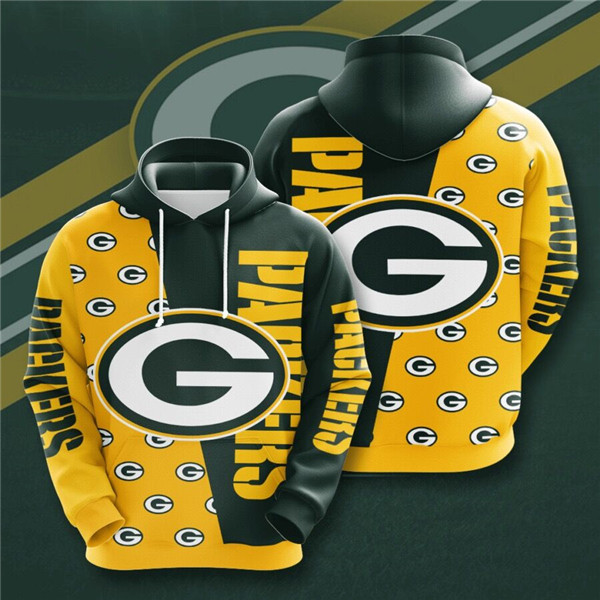Personalized Green Bay Packers Hoodie Yellow